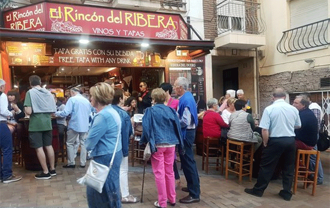 In Benidorm Tapas Bar Rincon de Ribera Restaurant